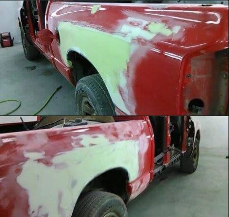 Bodywork in progress