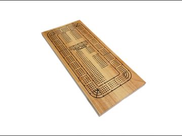 Cribbage: Solid Wood 4-Track #WE 30-3004