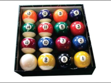 Economy Polyester Pool Ball Set
