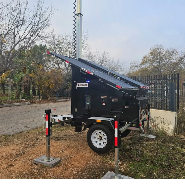 The A-EYE Smart Mobile Solar Security Cart is a compact, mobile solution featuring a telescopic mast