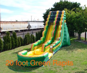 20 foot Green Rapids water slide