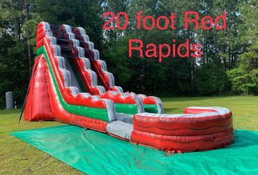 20 foot Red Rapids water slide