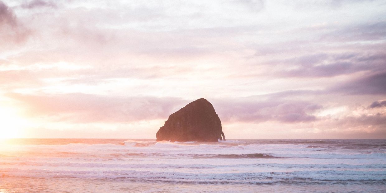 Kiawanda rock off of Oregon Coast 