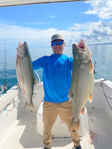 Lake Erie Lake Trout on BushWhacker Fishing Charters