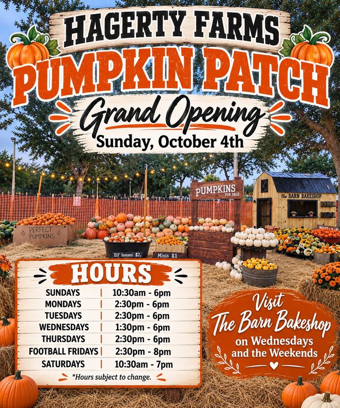Hours vary based on weather & mid-season deliveries. Facebook & Instagram have most up to date info.