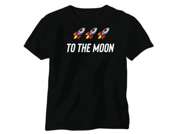 To the moon shirt! Stock market meme shirt with rocket