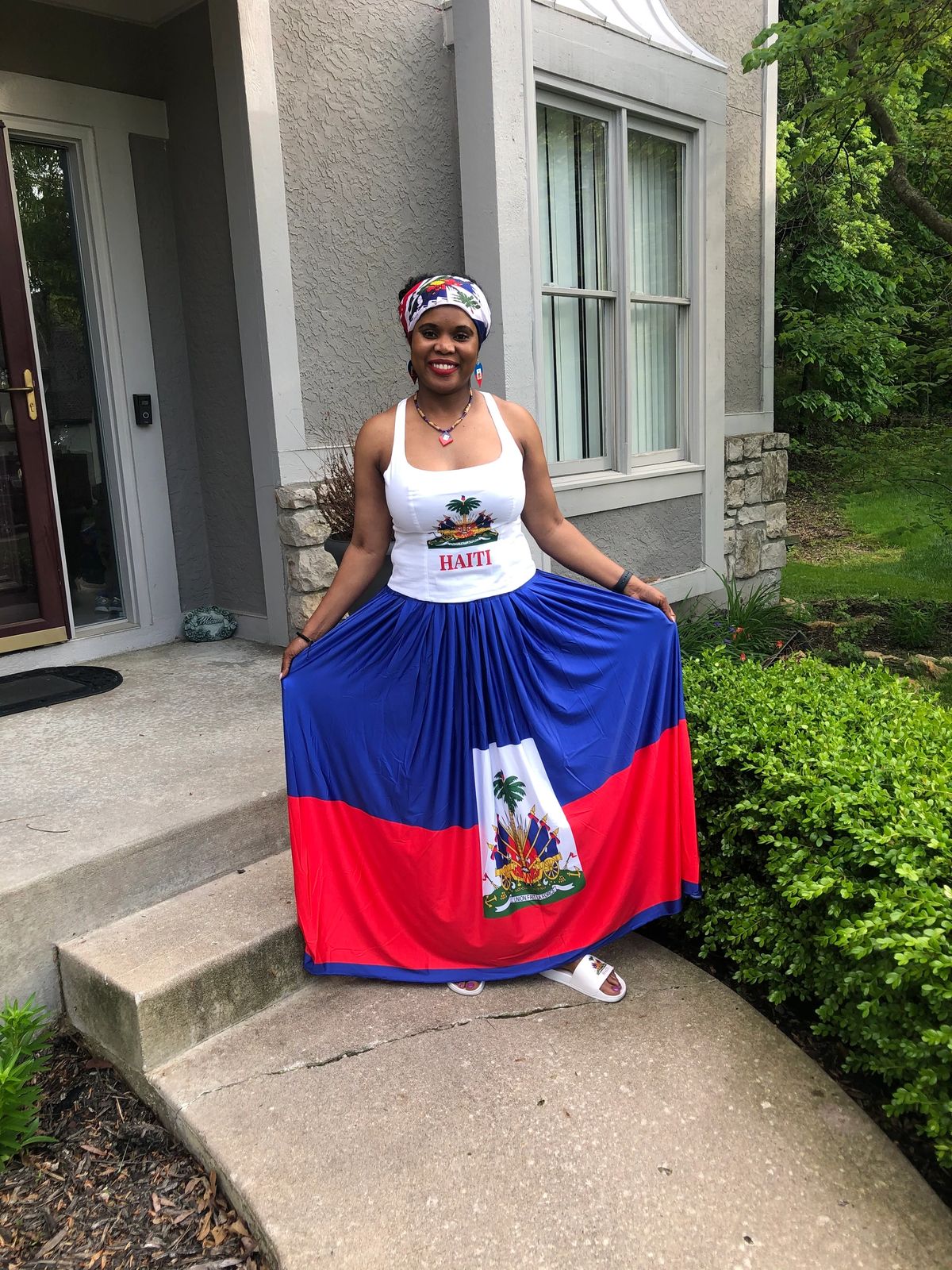 Haitian Flag 🇭🇹Maxi Skirt