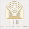 KJM logo featuring gold arches and elegant typography.