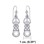 Peace, Heart and NA Symbol Earrings - Image 2