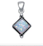 NA Opal Service Pendant-Sterling