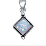 NA Opal Service Pendant-Sterling