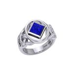 Celtic Lapis Symbol Ring