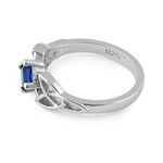 NA Celtic Ring w/Blue Crystal - Image 3