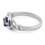 NA Celtic Ring w/ Purple Crystal - Image 4