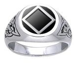 NA Onyx Celtic Ring