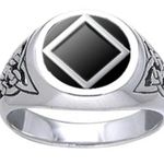NA Onyx Celtic Ring