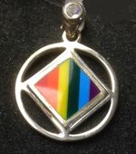 NA Rainbow Symbol Pendant-Moonstone - Image 3