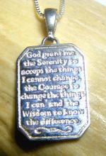 Serenity Prayer Pendant