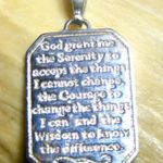 Serenity Prayer Pendant