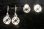 NA Sterling Symbol Earrings (post or hanging)