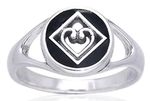 NA Onyx Heart Symbol Ring