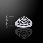 NA Onyx Heart Symbol Ring - Image 2