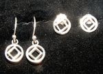 NA Sterling Symbol Earrings (post or hanging) - Image 2