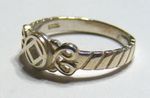 Small Ornate Service Symbol Ring - Image 2