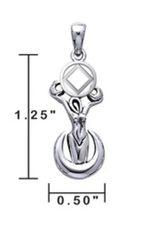 NA Triple Moon Goddess Pendant