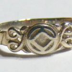 Small Ornate Service Symbol Ring