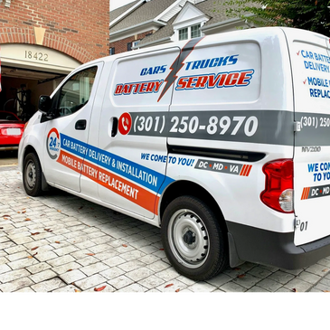 Our Service vehicles are available 24/7 for mobile car battery replacement in DMV area. 