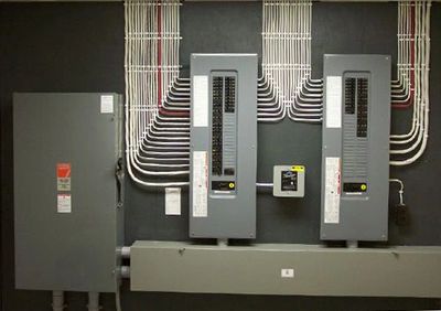 A clean electrical panel 