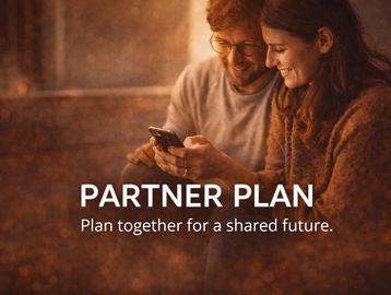 A couple together viewing a smartphone symbolizing partner and shared future messages