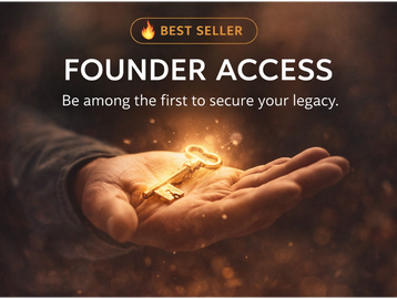 A hand holding a glowing key symbolising secure digital legacy planning, message storage, and future