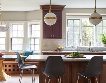 custom walnut kitchen island