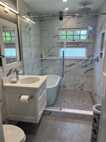 bathroom renovation, wet room