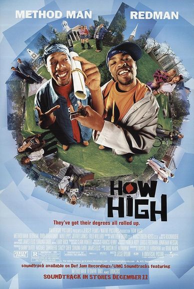 How High: Method Man and Redman with diploma on movie poster.




