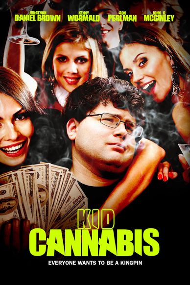 Kid Cannabis: Young man holding cash and surrounded by women on the movie poster

