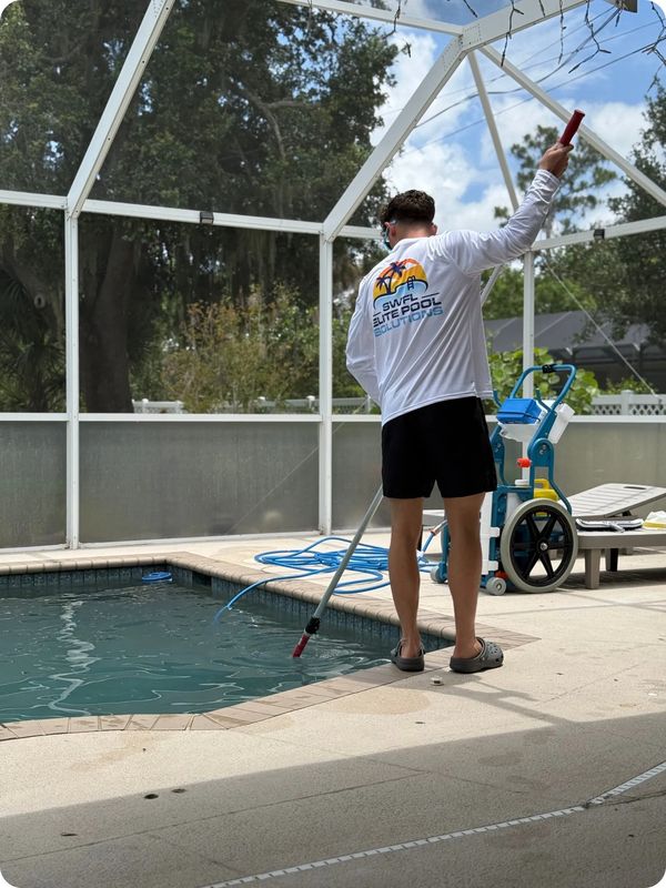 Owner of SWFL Elite Pool Solutions providing professional pool service in Charlotte County

