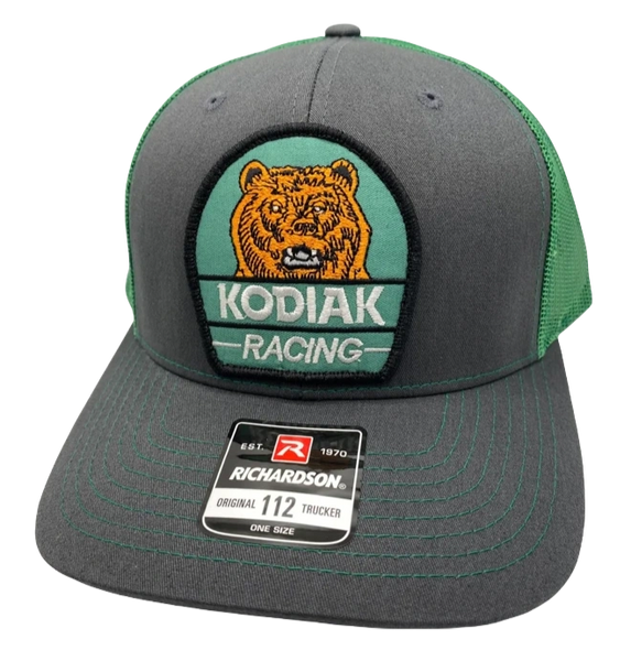 Kodiak Racing Charcoal/Green Tobacco Hat