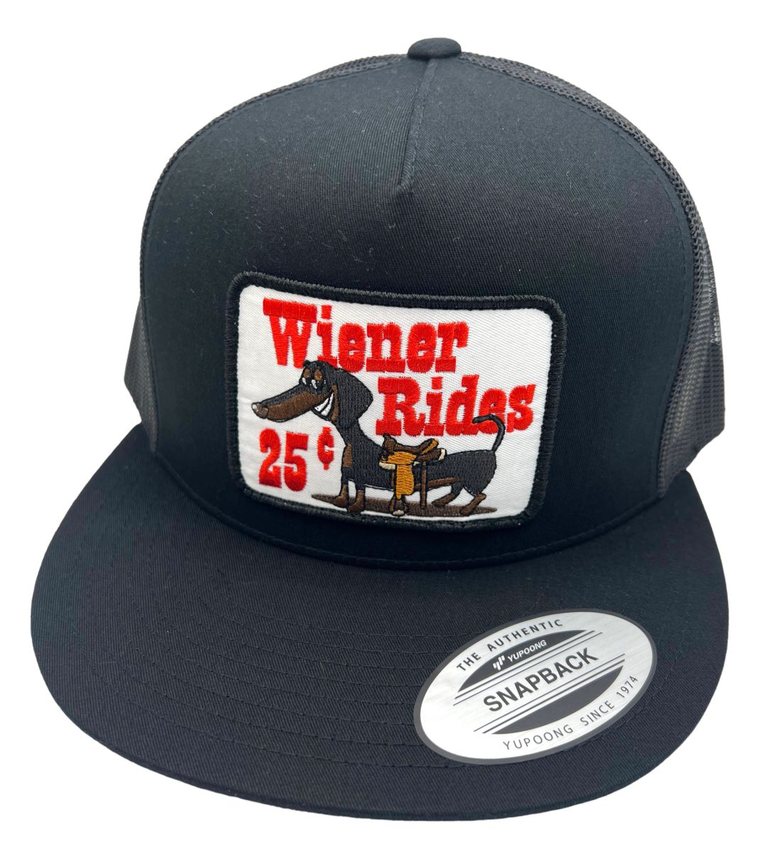 Wiener Rides 25 Cents Flat Bill Hat