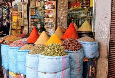 Spice market in Marrakesh Morocco