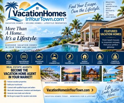 VacationHomesInYourTown.com offers diverse vacation properties by the water.