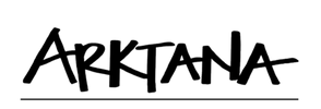 Logo with the word 'Arktana' in stylized handwriting and a horizontal line below.