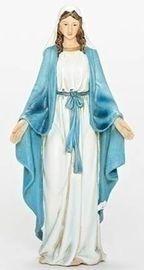 Virgen Milagrosa 16cm Poliresina.