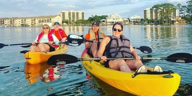 Tandem kayaking on our beautiful bay