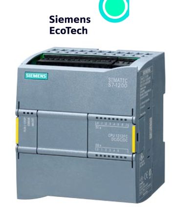 Controlador Siemens EcoTech para automatización industrial.