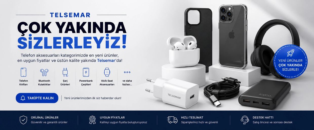 Telsemar telefon aksesuarları yakında satışta!