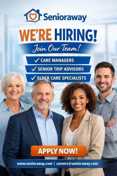 Senioraway is hiring care managers, senior trip advisors, and elder care specialists. Apply now!
