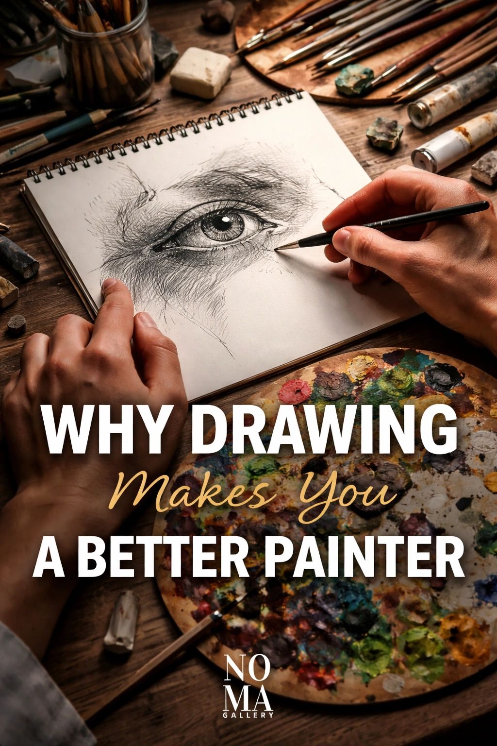 From Pencil to Brush: Better Control, Better Paintings